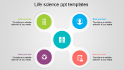 Creative Life Science PPT Templates With Four Node